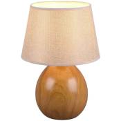 Lampe de table splendour 24CM imitation bois - Imitation de bois - Lúzete