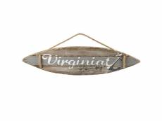 Plaque décorative en bois virginia