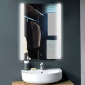 Skecten - Design Miroir Mural Miroir Lumineux à LED pour Salle de Bain Blanc Froid 70*50 cm