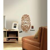 Star wars chewbacca - Sticker repositionnable géant Chewbacca graphique-textes, Star Wars 74x41 - Multicolore
