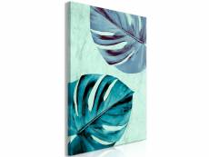Tableau - tropical turquoise (1 part) vertical 60 x
