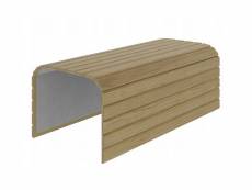 Tablette pliable plateau pour accoudoir de canapé couleur chêne 40x44cm wood