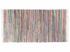 Tapis en coton multicolore clair 80 x 150 cm danca 41224