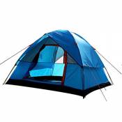 Tente de camping double 3-4 personnes avec moustiquaire
