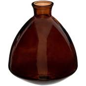 Vase Candy verre recyclé marron H19cm Atmosphera créateur d'intérieur - Marron
