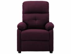 Vidaxl fauteuil de massage violet tissu 289679