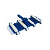 Balai aspirateur manuel 8 roues + brosses latérales NMP bflex - blanc/bleu