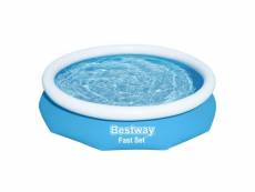 Bestway piscine ronde fast set 305x66 cm bleu
