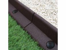 Bordure de pelouse flexible bordure de jardin gazon bordure de chemin bordure de potager bordure de lit de fleurs bordure surélevée en caoutchouc 2741