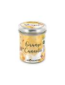 Bougie d'ambiance orange cannelle