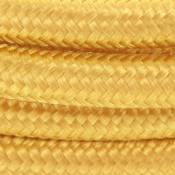Câble textile soie - 3m - Or