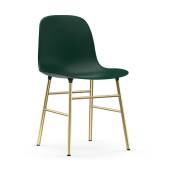 Chaise en laiton et pp vert Form - Normann Copenhagen