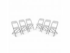 Chaises de réception pliantes – fiesta – 6 chaises