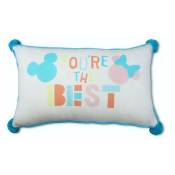 Coussin rectangulaire bleu - Disney Mickey You're the