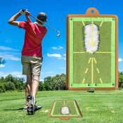 Crea - Golf Training Mat For Swing Detection Batting,
