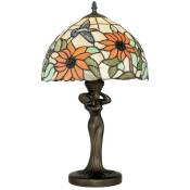 Dafne Lampe Tiffany Multicolore 30x46cm - Fan Europe