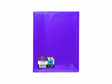 Exacompta - protege documents soudé - 21 x 29,7 - 60 vues - pochettes crital lisses - bleu turquoise