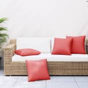 Furniture Limited - Coussins décoratifs 4 pcs rouge