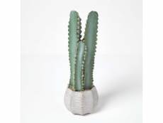 Homescapes cactus artificiel hylocereus en pot gris texturé 49 cm AP1410