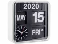 Horloge en plastique mini flip 24.5 cm blanc B007WBRSLE