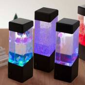 Lampe de méduses aquarium, veilleuse usb de chargement avec 7 couleurs changeantes cadeau de décompression de lumière pour enfants hommes femmes