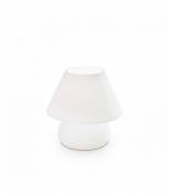 Lampe de table Blanche PRATO 1 ampoule Hauteur 4 Cm
