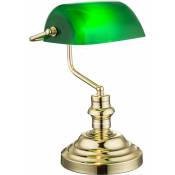 Lampe de table télécommande lampe de banquier vert