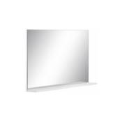 Les Tendances - Miroir de salle de bain avec tablette blanc brillant Kelia 91 cm