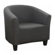 L&h-cfcahl - Housse de fauteuil grise 1 article Protection table et chaise