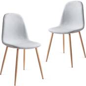 Mc Haus - Pack 2 chaises ELVA design nordic salle manger