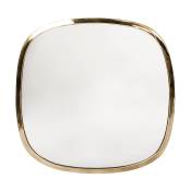 Miroir en laiton carré arrondi 58 cm - Cosydar