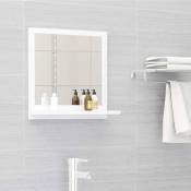 Miroir simple de salle de bain Style baroque - Blanc 40x10,5x37 cm Aggloméré BV371410