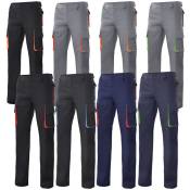 Pantalons de travail Velilla 103004 - 38 (eu) - Bleu/orange - Bleu/orange