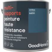 Peinture haute résistance multi-supports GoodHome bleu Antibes satin 2L