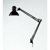 Perenz - Lampe à poser articulÉe avec pince 60w grand culot e27 noir 4025n