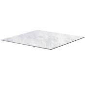 Plateau de table stratifié 60x60 cm marbre
