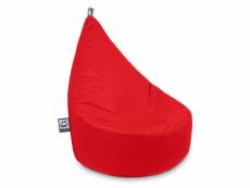 Pouf fauteuil similicuir indoor rouge happers xl 3806180