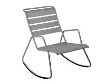Rocking Chair en métal Monceau Gris Lapilli - Fermob