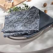 Set de 2 serviettes de table en Polyester Bleu gris