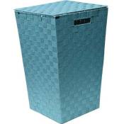 Tendance - paniere a linge polyester evasee - turquoise