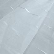 Tissu en étamine à rayures jacquard - Blanc - 3 m