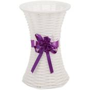 Tlily - vase de de rotin en plastique artificiel panier
