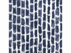 Travellife rideau de porte chenille stripe 185x56 cm bleu et blanc