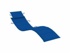 Vidaxl coussin de chaise longue bleu royal 186x58x3 cm tissu oxford