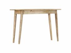 Vidaxl table console 115x40x75 cm bois de manguier massif brut 282748