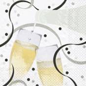 1001kdo - Lot de 20 serviettes papier flute de champagne
