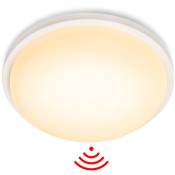15W led Lampe à plafond avec détecteur Blanc chaud - Aufun