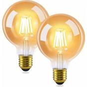 2 pcs ampoule led E27 lampe vintage - G95 ampoule Edison