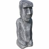 Anaparra - Statue tête de Pâques - Moaï 27cm. Pierre reconstituée