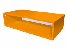 Cube de rangement bois 100x50 cm orange CUBE100-O
